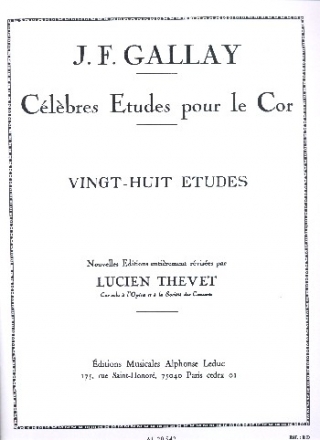 28 Etudes op.13 pour cor