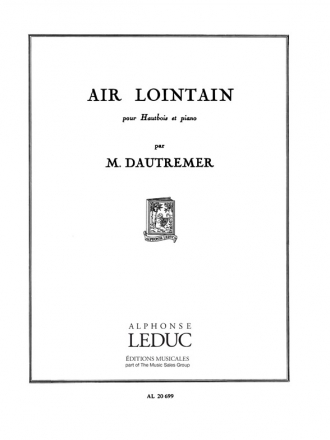 DAUTREMER AIR LOINTAIN HAUTBOIS ET PIANO