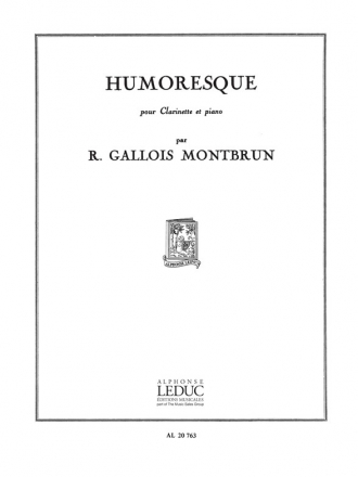 GALLOIS-MONTBRUN HUMORESQUE CLARINETTE ET PIANO