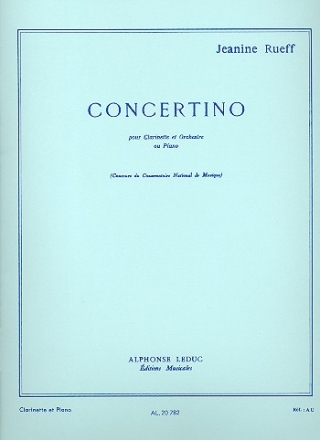 Concertino op.15 pour clarinette et orchestre pour clarinette et piano