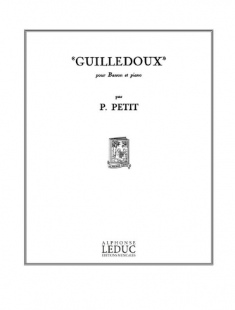 PETIT P. GUILLEDOUX BASSON ET PIANO