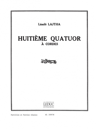 LAJTHA QUATUOR A CORDES N08 OP53 PARTITION ET PARTIES