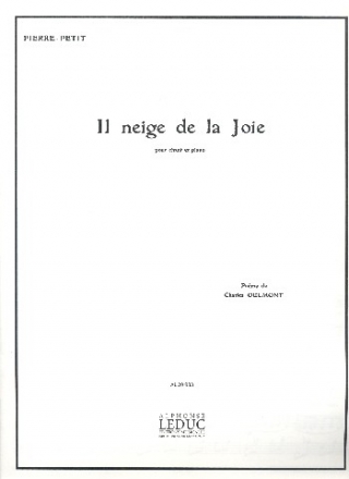 Il neige de la joie pour chant et piano partition