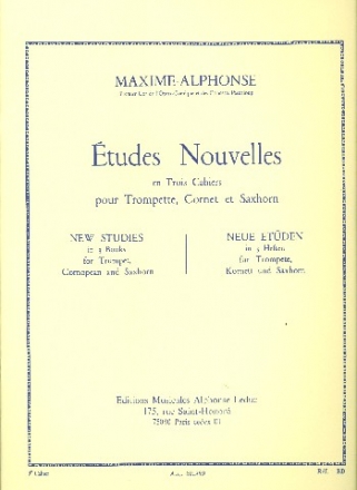 Etudes nouvelles vol.3 - 10 grandes tudes nouvelles melodiques pour trompette, cornet ou saxhorn