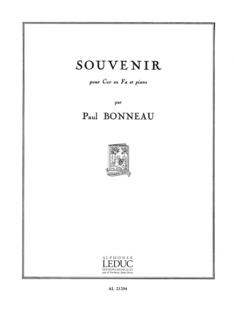 BONNEAU SOUVENIR COR ET PIANO