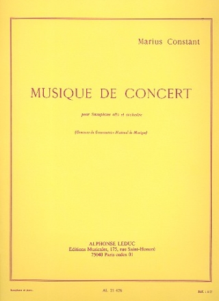 Musique de concert pour saxophone alto et piano