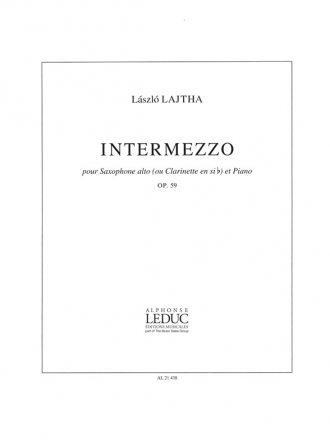 Intermezzo op.59 pour saxophone alto (clarinette) et piano