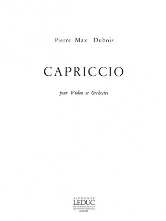 DUBOIS P.M. CAPRICCIO (VIOLON ET ORCH) VIOLON ET PIANO