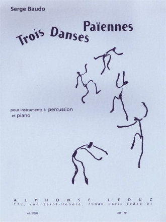 3 Danses paiennes pour percussions (classiques) et piano