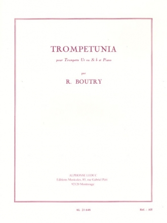 BOUTRY TROMPETUNIA TROMPETTE UT OU SIB ET PIANO