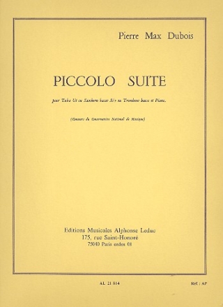 Piccolo Suite pour tuba (saxhorn basse/trombone basse) et piano