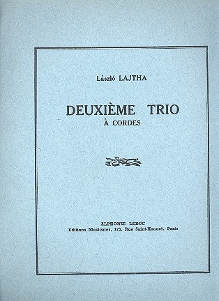 Trio no.2 op.18 pour violon, alto et violoncelle parties