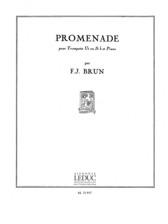 BRUN F.J. PROMENADE TROMPETTE UT OU SIB ET PIANO