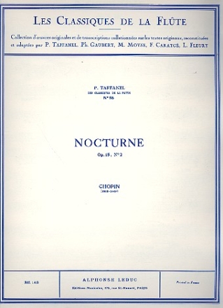 Nocturne op.15,2 pour flute et piano