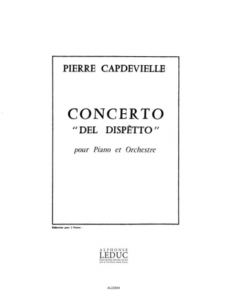 CAPDEVIELLE CONCERTO DEL DISPETTO (PIANO ET ORCH) REDUCTION 2 PIANOS