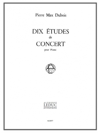 DUBOIS P.M. 10 ETUDES DE CONCERT N01 PIANO