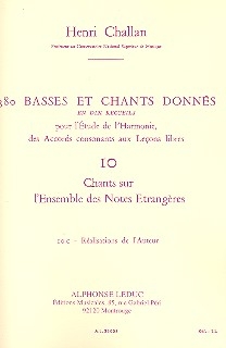 380 basses et chants donns vol.10c chants sur l'ensemble des notes etrangres - ralisations