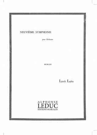 LAJTHA SYMPHONIE N09 OP67 PARTITION D'ORCHESTRE IN 16 (POCHE)