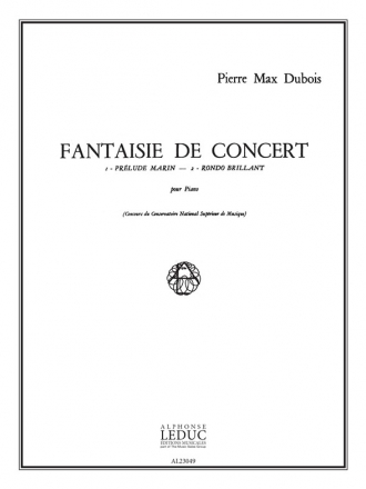 DUBOIS P.M. FANTAISIE DE CONCERT PIANO