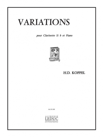 KOPPEL VARIATIONS CLARINETTE SIB ET PIANO