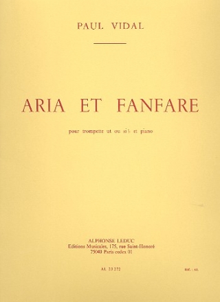 Aria et fanfare pour trompette ut ou sib et piano