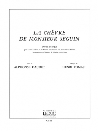 TOMASI CHEVRE DE M.SEGUIN VOIX ENFANTS OU FEMMES ET SOLI ET PIANO