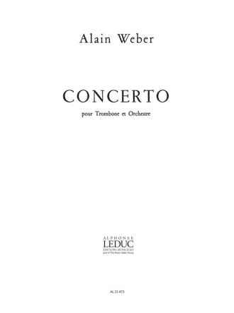 WEBER A. CONCERTO (TROMB.ET ORCHESTRE) TROMBONE ET PIANO