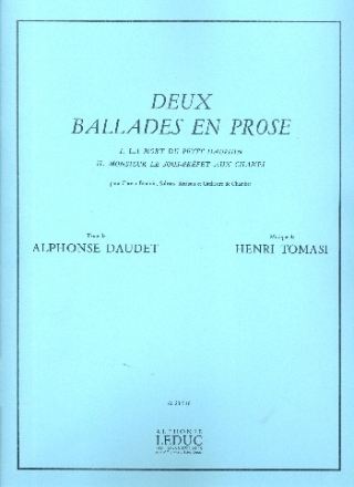 2 Ballades en Prose pour Choeur de Femmes, Solistes, Rcitant et Orchestre de Chambre partition (Rduction Piano)