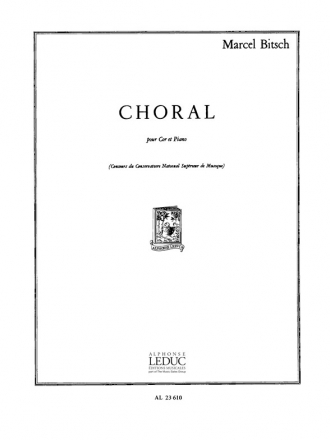 BITSCH CHORAL COR ET PIANO