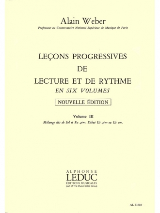 Lecons progressives de Lecture et de Rythme Vol. 3   nouvelle dition