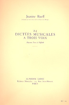 24 Dictes musicales  3 voix