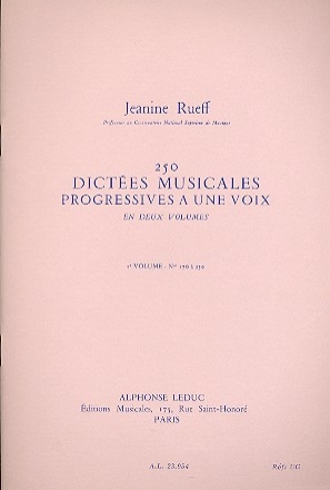 250 Dictes musicales progressives vol.2 (nos.176-250)