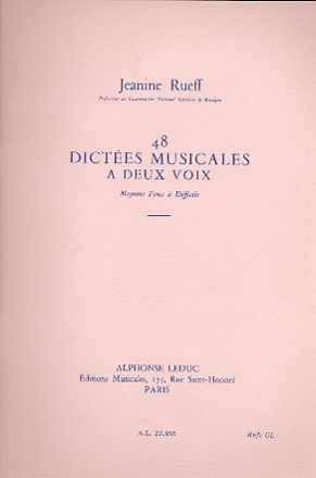 48 Dictes musicales  2 voix