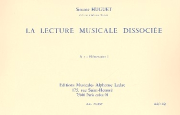 La lecture musicale dissocie A2 le rhythme parl - elmentaire vol.1