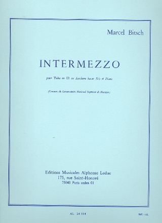 Intermezzo pour tuba en ut (saxhorn basse sib) et piano