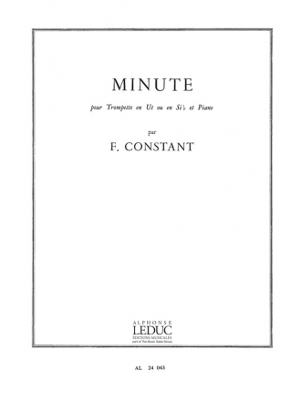 CONSTANT F. MINUTE TROMPETTE UT OU SIB ET PIANO