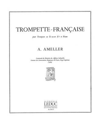 AMELLER TROMPETTE FRANCAISE TROMPETTE UT OU SIB ET PIANO