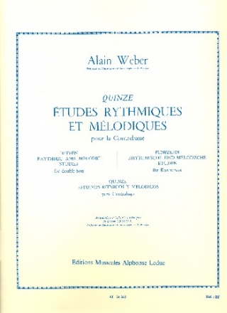 15 tudes rhythmiques et mlodiques pour contrebasse