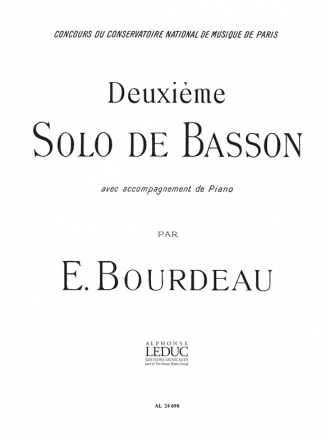 BOURDEAU SOLO N02 BASSON ET PIANO