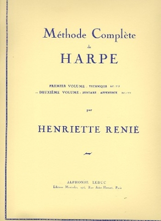 Mthode complte de harpe vol.2 syntaxe, appendice (fr)