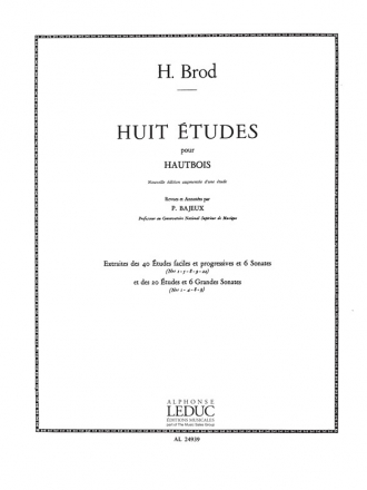 BROD/BAJEUX 8 ETUDES HAUTBOIS