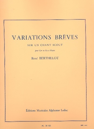 Variations breves sur un chant pour cor en fa et piano