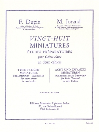 28 Miniatures vol.2 (no.16-28) pour caisse-claire