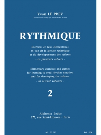 LE PREV RYTHMIQUE VOLUME 2