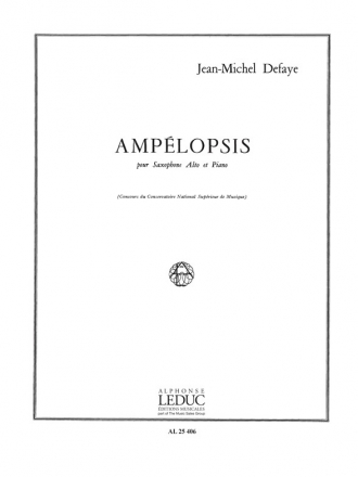 DEFAYE J.M. AMPELOPSIS SAXOPHONE MIB ET PIANO