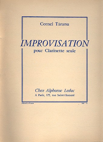 Improvisation pour clarinette