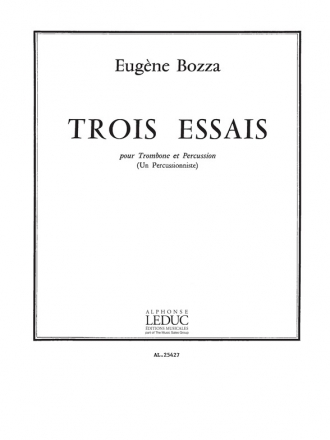 BOZZA 3 ESSAIS TROMBONE ET PERCUSSION