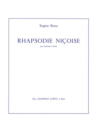 BOZZA RHAPSODIE NICOISE CLARINETTE ET PIANO