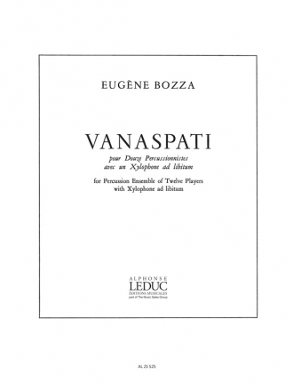 BOZZA VANASPATI ENSEMBLE PERCUSSION PARTITION