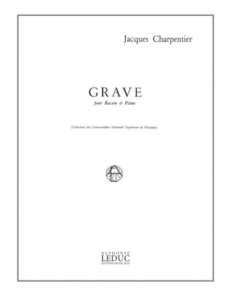 CHARPENTIER J. GRAVE BASSON ET PIANO